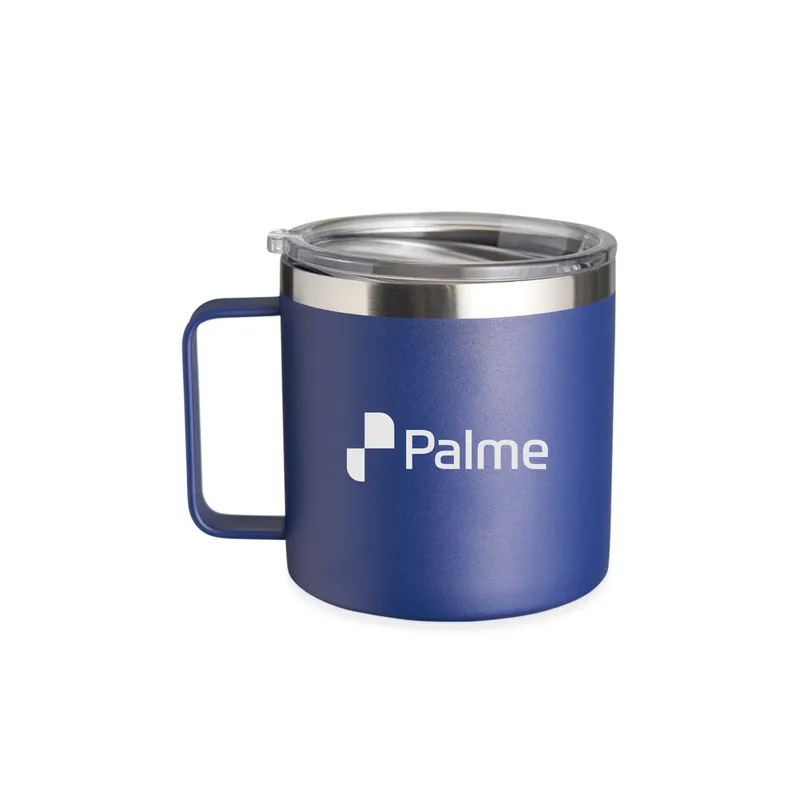 Caneca Térmica de Inox 450ml — personalização em Silk Screen e gravação com Fiber Laser