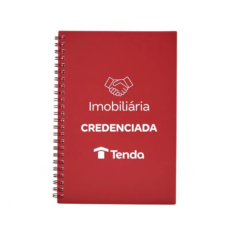 Caderno Executivo A5 — personalização em Silk Screen