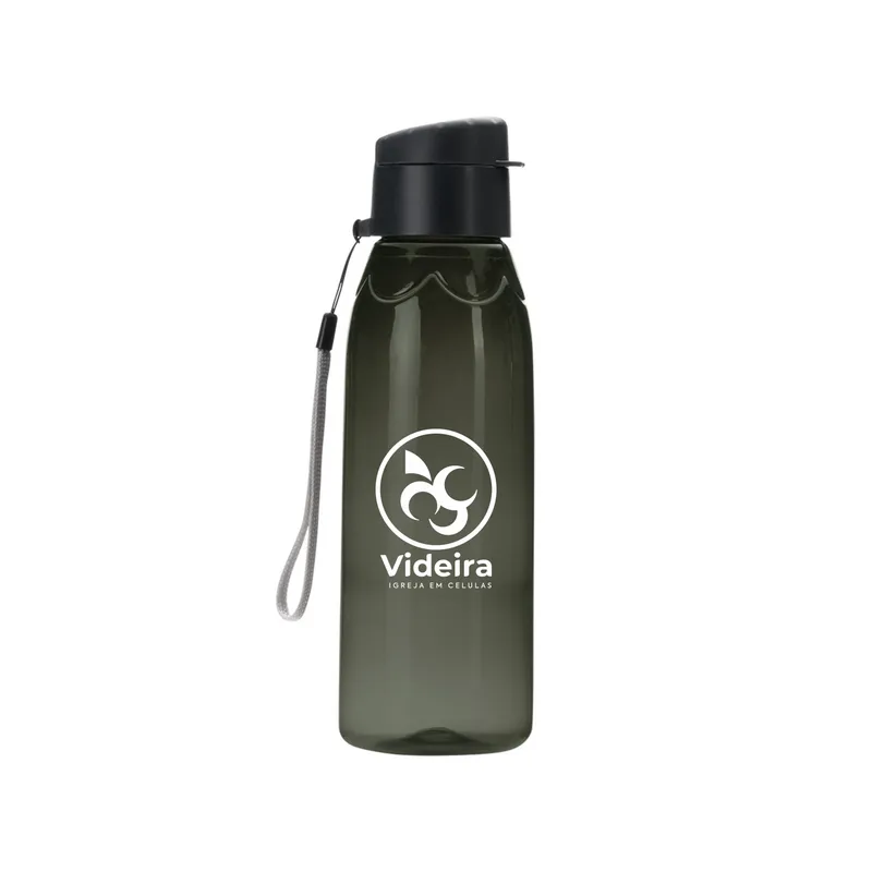 Squeeze Plástico 700ml — personalização em Silk Screen e gravação com Fiber Laser