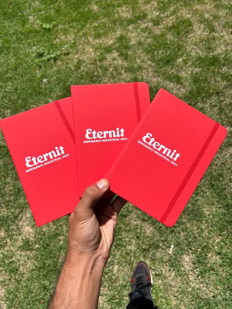 Caderneta Emborrachada Personalizada personalizado para Eternit — Seminário Industrial 2025