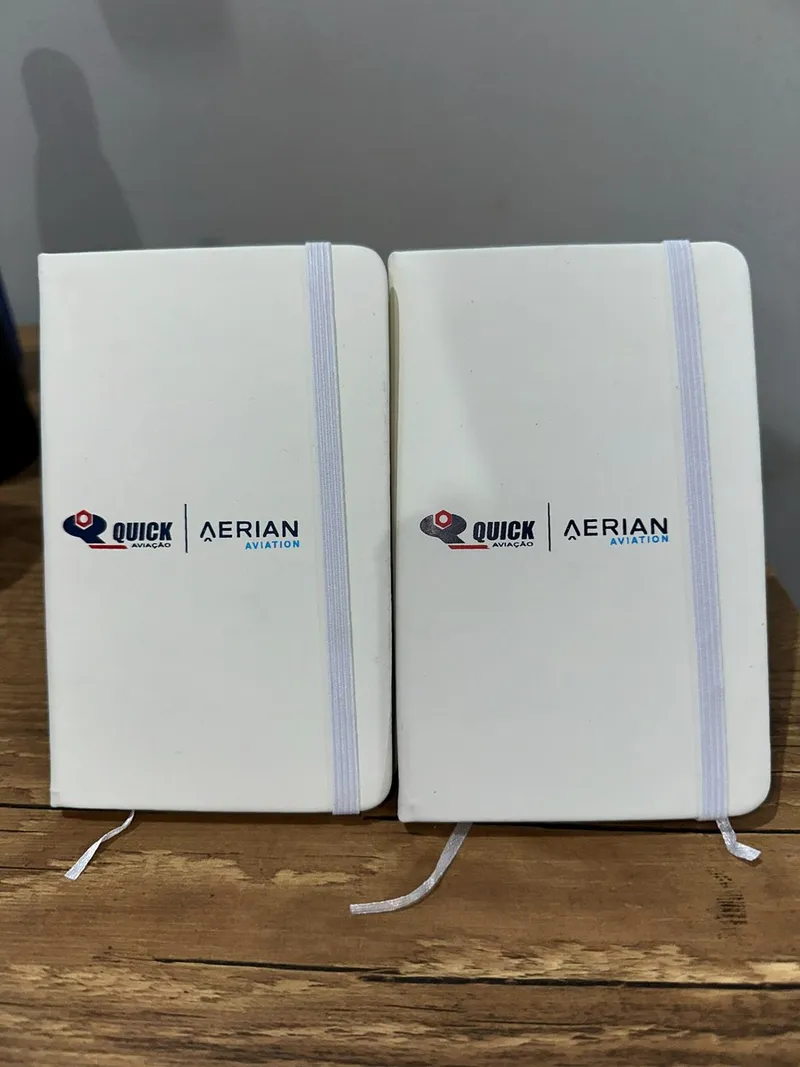 Caderneta Personalizada personalizado para Quick Aviação | Aerian Aviation
