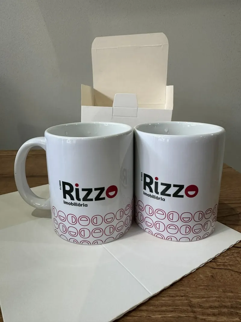 Caneca de Porcelana com Caixa Presente personalizado para Rizzo Imobiliária