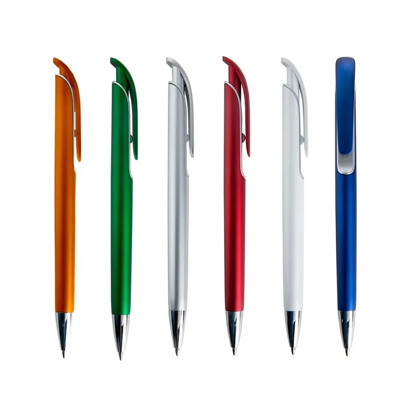 Caneta Plástica Color — personalização em Silk Screen