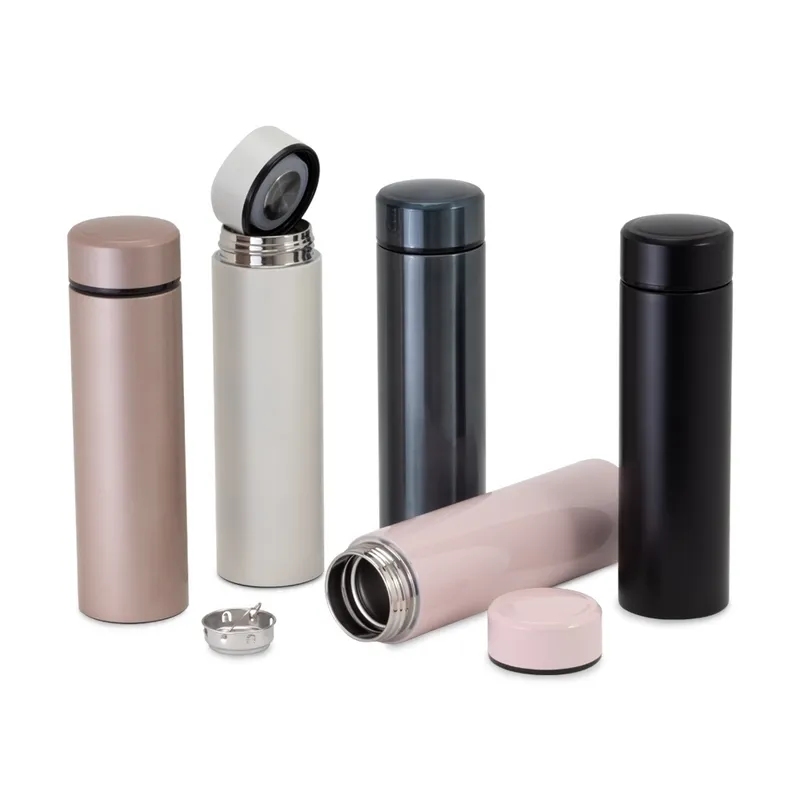Garrafa Térmica Inox 500ml — personalização em Silk Screen e gravação com Fiber Laser